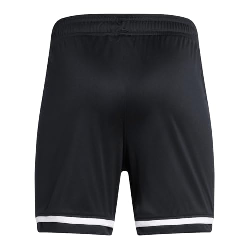 Under Armour Boys' Challenger Shorts Large Black White Youth Sports Gymwear