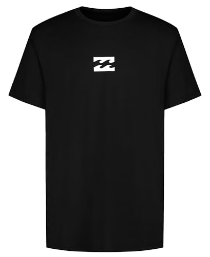 Billabong Boys' UPF 50+ Rash Guard Surf Shirt – Loose Fit, Black, 18-20
