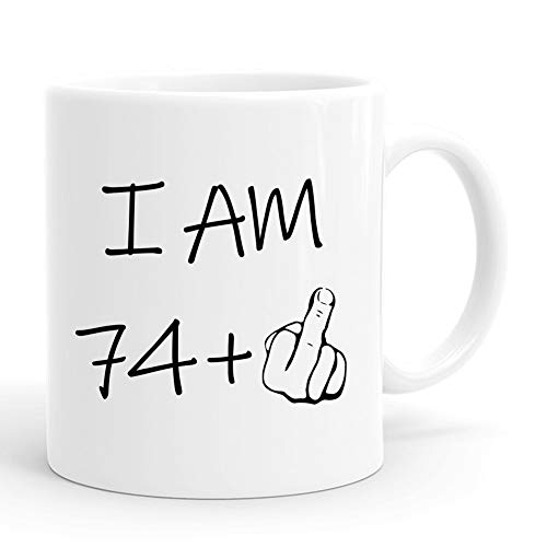 I Am 75 Years Old Mug - Funny 75th Birthday Gift for Men, Dad, Grandpa, Boss