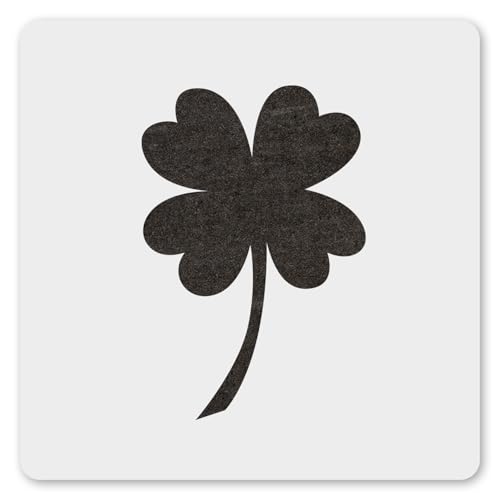 MAGJUCHE Four Leaf Clover Stencil 12 Inches, Reusable Green Clover Stencil for Painting DIY Crafts Decor