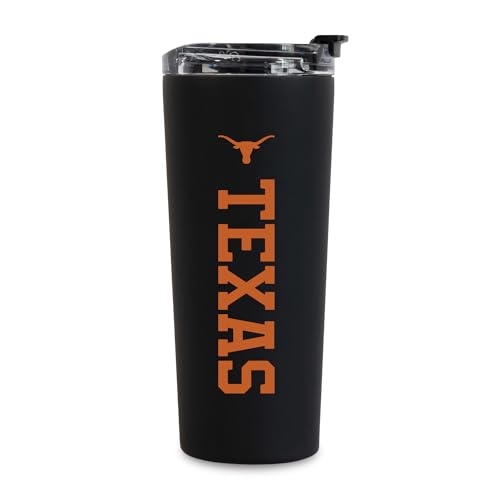 Rico NCAA Texas Longhorns 24oz Stainless Steel Tumbler with Lid & Straw