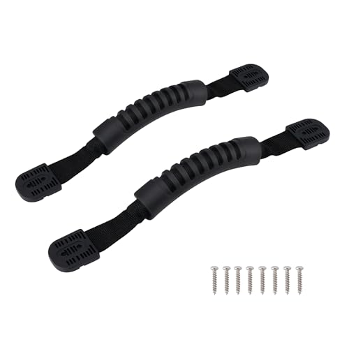 TIANMEIYI Cornhole Board Handles 2 Pack with Rubber Grip - Easy DIY Install