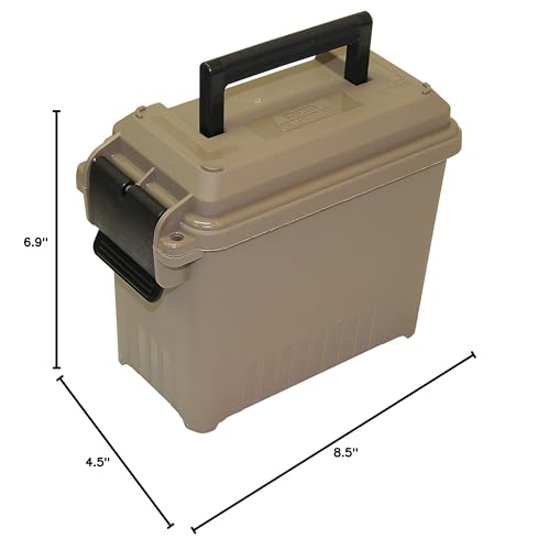Mini Ammo Can for Bulk Ammo - Water-Resistant Seal - Dark Earth