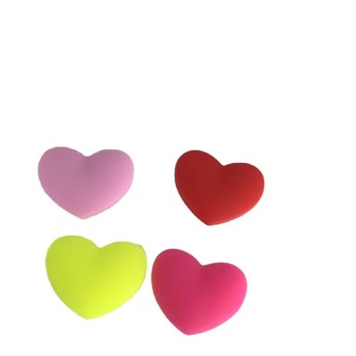 Jinshining Red Heart Shape The Heart Shape Tennis Racket Vibration Dampener Soft Silicon Racket Dampener Cartoon Shape Tennis Racquet Shock Absorbers Tennis Racket for Racquetball