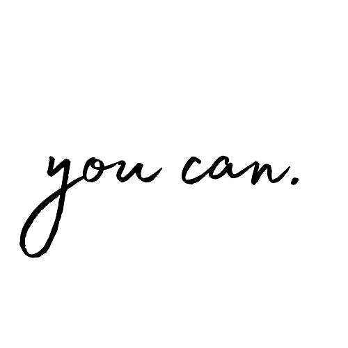 Motivational Wall Decal - Inspirational Quote Sticker for Mirror or Door