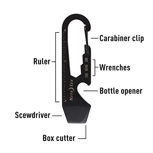 5-in-1 Stainless Steel Keychain Multi Tool with Bottle Opener - 1 Pack
