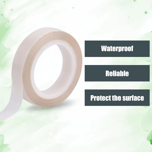 2 Rolls 0.51inx32.81ft PTFE Low Friction Tapes, Drawer Slide Glide Tape Abrasion Squeak Resistant Surface Protection Tape for Wood Drawer Cabinet Curtain Furniture(White)