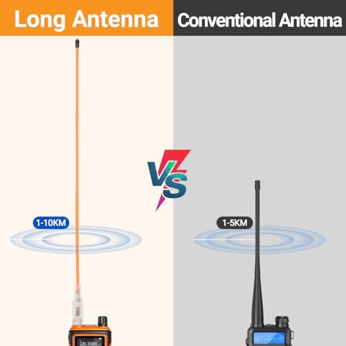 Dual Band VHF/UHF Ham Radio Antenna - SMA Female 15.3-Inch