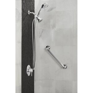 Moen YG0412CH Bathroom Safety 12-Inch Stainless Steel Modern Bathroom Grab Bar, Chrome