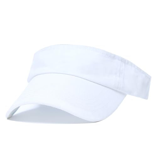Sports Sun Visor Hat for Outdoor Activities - 6 3/8 White