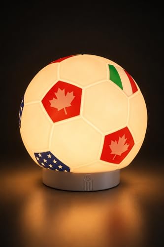 Soccer Ball LED Night Light - USB Rechargeable with 15+ Modes