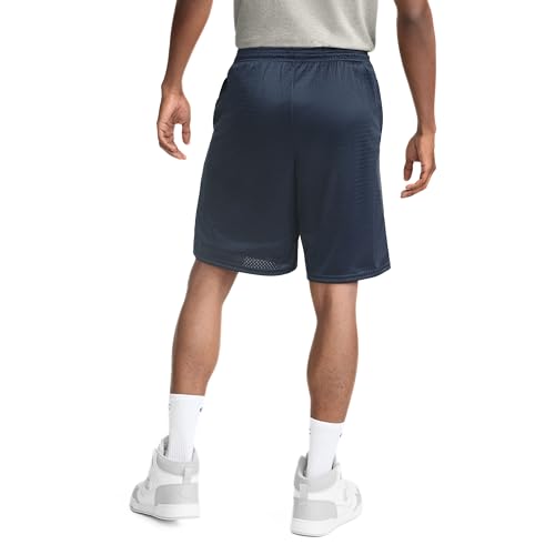 Champion Men's Mesh Gym Shorts Large Tall Navy with C Patch Logo