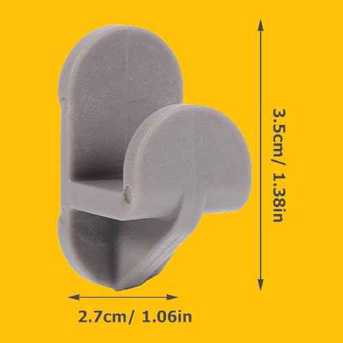 GEEX DEPOT Replacement Shelf Clips for Turbo Air Freezers & Refrigerators, Gray Plastic Shelf Clips, 12-Pack (12)