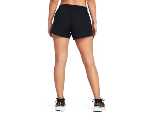 Under Armour Women's Fly by Shorts Medium Black Reflective Lightweight Breathable Athletic