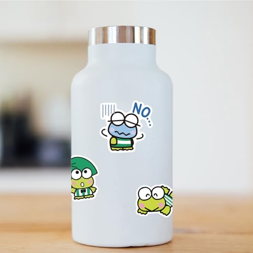 50PCS Keroppi Vinyl Stickers - Waterproof for Water Bottles & Laptops