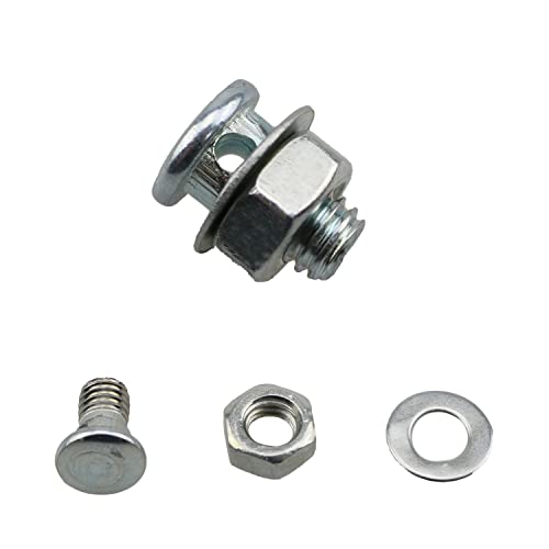 12-Pack Bicycle Brake Cable Anchor Bolts - Durable Iron Clamp Screws