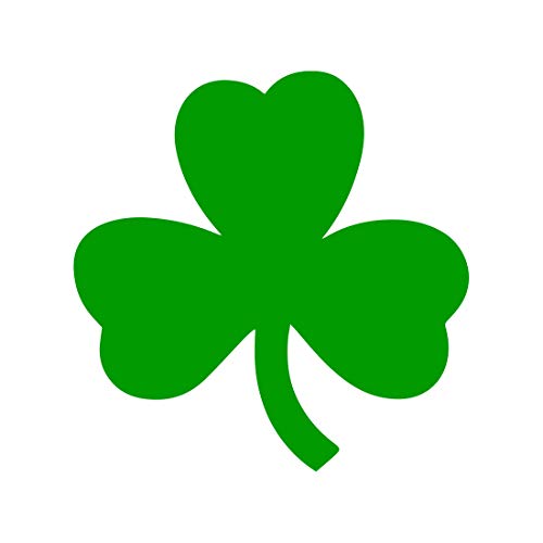 Shamrock Clover Vinyl Sticker Decal - 2" x 2" Green