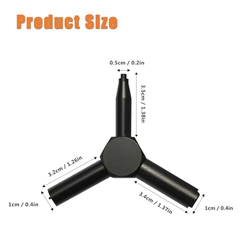 Valve Key for Airsoft - Triangle Wrench Tool - Black