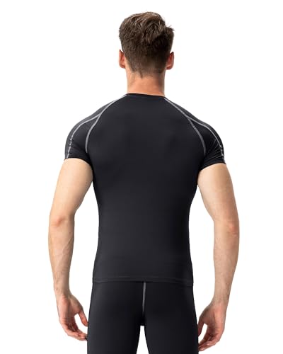 Men's Compression T-Shirt - Athletic Short Sleeve Quick Dry Base Layer