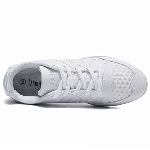 White Cheer Shoes for Women's Cheerleading - Size 9