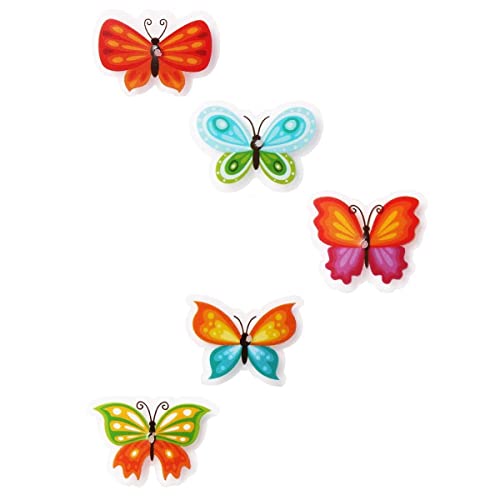 Bike Wheel Spoke Decorations - 24 Colorful Flower & Butterfly Clips