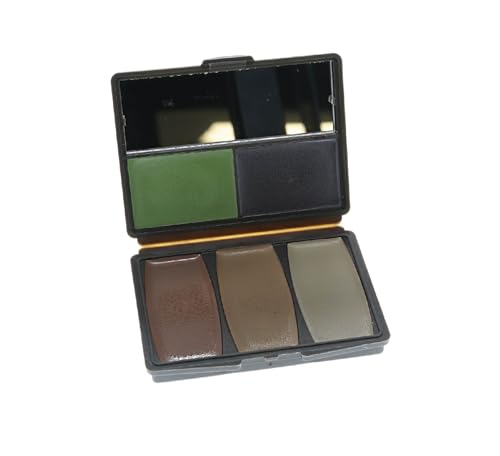 Camo-Compact Makeup Kit - 5 Color Military Forest Concealment