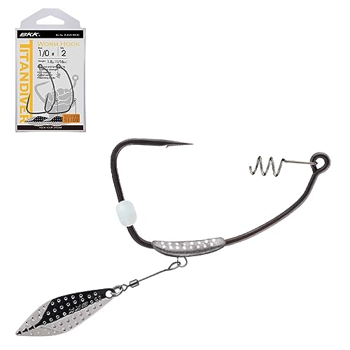 Titan Diver Soft Plastic Hook - Silver 2/0 3/32 (Pack of 2)
