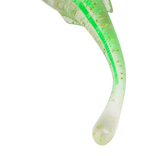 PowerBait Drip Minnow Fishing Soft Bait - Green Liner, 5"
