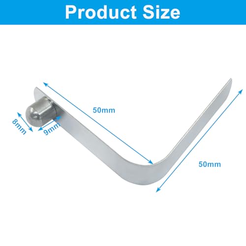 Stainless Steel Spring Snap Clips - 8mm Button - 8 Piece Set