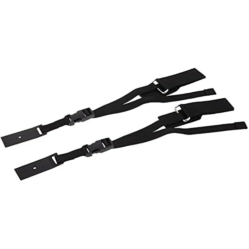 QuakeHOLD! Universal Flat Screen TV Safety Straps, Nylon Anti-Tip Adhesive Straps, Earthquake Protection, For TVs and Furniture, Child Proofing for Home Safety, Easy Installation, Black, 1 Pack