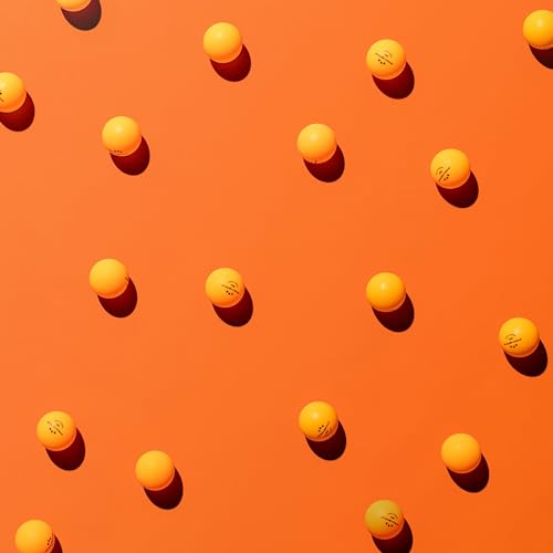 3-Star Premium Orange Ping Pong Balls - Pack of 60