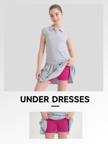 10-Pack Girls Dance Shorts - Toddler Biker Shorts for Gym & Dance