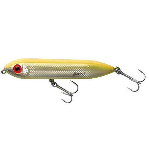 Super Spook Jr Fishing Lure - Bone/Silver - 1/2 oz