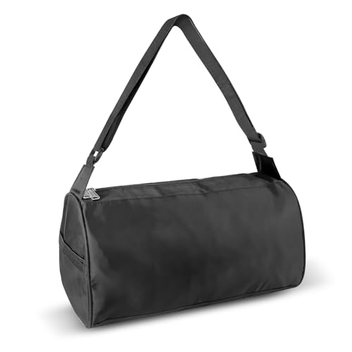 Small Waterproof Travel Duffel Bag - Foldable Gym Bag - Black - 15 Inches