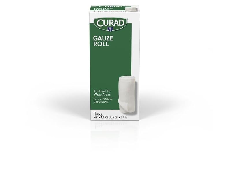 Cotton Stretch Gauze Bandage Roll - 4 Inch x 4.1 Yard - 1 Count