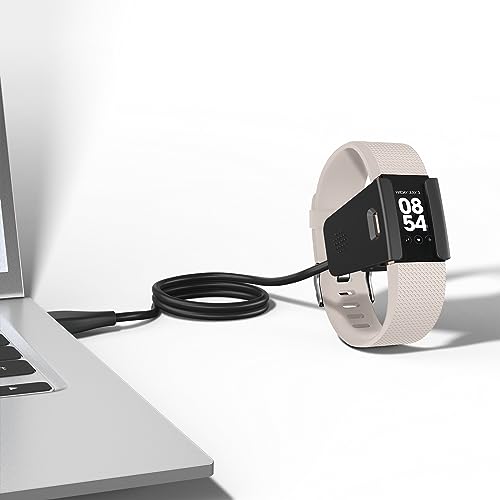 Fitbit Charge 2 Replacement USB Charging Cable - 3.3ft (2 Pack)