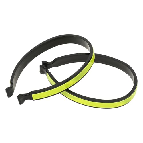 Reflective Cycling Trouser Clips - 2 Pack Adjustable Pant Leg Safety Bands