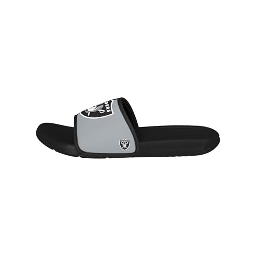 Men's NFL Team Logo Slide Sandals - Las Vegas Raiders 9-10