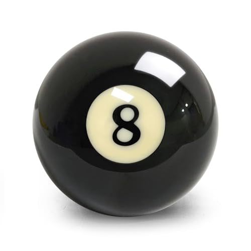 Regulation 8 Ball - 2-1/4" Resin Replacement Billiard Ball