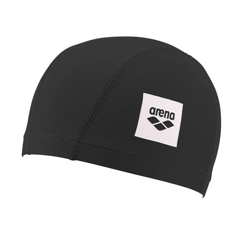 Kids' Fabric Swim Cap - Arena Junior Unix II - Black