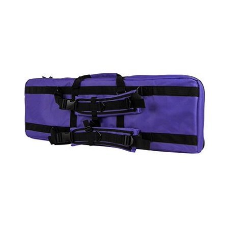 Double Carbine Case - 36 inch - Black with Purple Trim