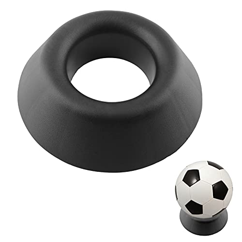 Ball Display Stand Holder - Black Plastic for Sports Balls