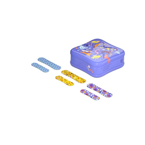 Colorful Flexible Fabric Bandages - Assorted Shapes, 48 Count