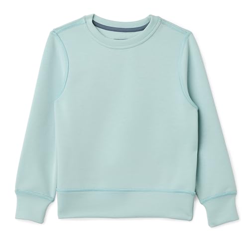 Boys' Relaxed-Fit Crewneck Pullover Sweatshirt - Light Blue, Small