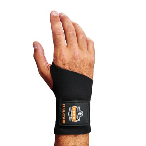 Ambidextrous Single-Strap Wrist Support - Medium, Black