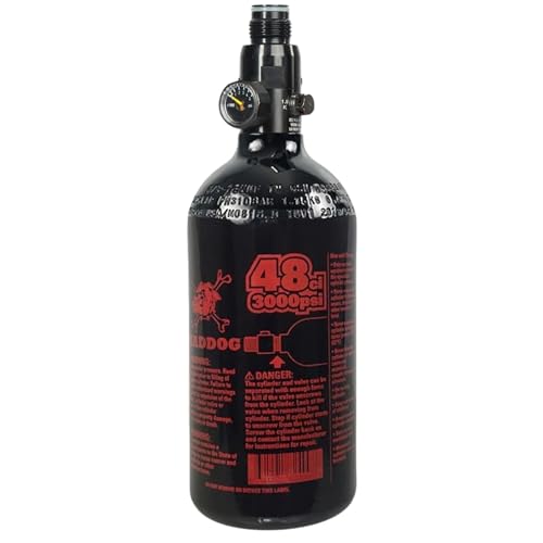 48ci 3000psi HPA Compressed Air Tank for Paintball & Airsoft - Refillable