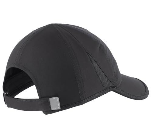 Connectyle Black Adjustable Quick Dry Running Cap - Lightweight Sports Hat for Men & Women
