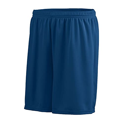 Moisture Wicking Youth Boys Basketball Shorts - Navy, Large