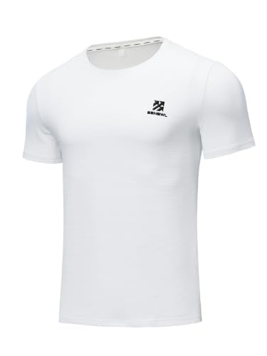 Men's Cooling Pickleball Shirt - UPF 50+, Quick Dry, XX-Large White