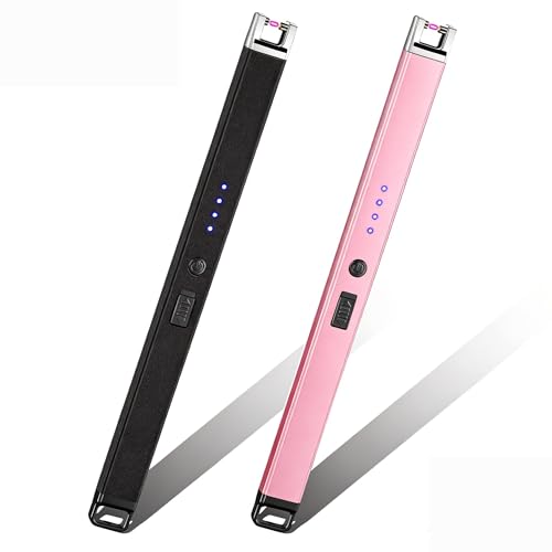 2 Pack Electric Candle Lighter - USB Rechargeable Plasma Arc Lighter